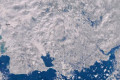 İstanbul'da kar yağışının etkisi uydudan görüntülendi
