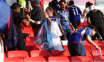 Japon taraftarlar, Dünya Kupası'nda takdir topluyor
