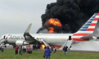 ABD'de kalkışa hazırlanan yolcu uçağında yangın