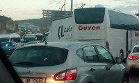İstanbul'da trafiği kilitleyen kaza