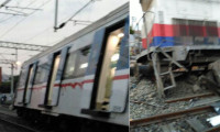 TCDD'nin lokomotifi İZBAN trenine çarptı