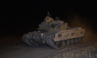 Habur'da askerler gece tatbikatı yaptı