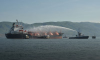Körfez'de tanker yangını