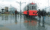 Beklenen yağmur istanbul'a geldi