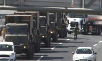 TEM'de askeri araç hareketliliği