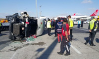 Atatürk Havalimanı'nda kaza! 9 kişi yaralandı