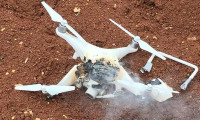 Afrin'de teröristlerin kullandığı 'drone' düşürüldü