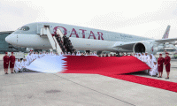 Dünyanın en güçlü uçağı Airbus A-350-1000 Katar'da