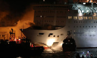 Yunanistan'da feribot yangını