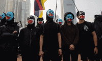 Hong Kong'da protestoculardan Uygur Türklerine destek