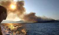 Sisam'da orman yangını