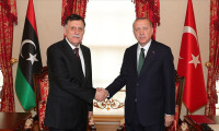 Erdoğan Libya UMH Başkanı Serrac'ı kabul etti