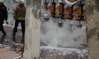 Beşiktaş'taki elektrik kablolarında patlama
