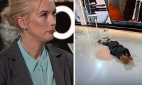 İsveç'te televizyon muhabiri canlı yayında bayıldı