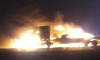 ABD ordusuna ait konvoyu İran destekli güçler ateşe verdi