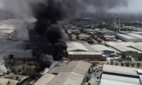 Konya'da hurda fabrikasında yangın
