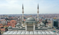 Taksim'e yapılan cami açılışa hazırlanıyor