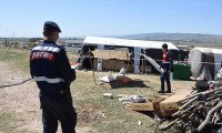 Mevsimlik işçi çadırına Kovid karantinası
