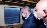 Cumhurbaşkanı Erdoğan, Rize-Artvin Havalimanı'nı havadan inceledi