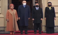 Cumhurbaşkanı Erdoğan Marinskiy Sarayı'nda resmi törenle karşılandı