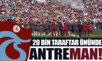 Trabzonspor, 20 bin taraftarı önünde antrenman yaptı