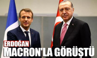 Cumhurbaşkanı Erdoğan, Macron'la görüştü