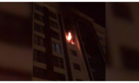 Bursa'da 7 katlı apartmanda yangın