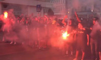 Austria Wien-Fenerbahçe maçı sonrası Viyana sokakları karıştı