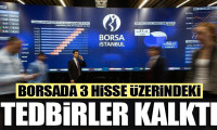 Borsa İstanbul'da, 3 hisse üzerindeki tedbirler kalktı