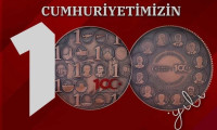 Cumhuriyet'in 100. yılına özel madeni 5 Türk lirası 