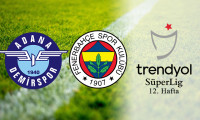 Fenerbahçe Adana Demirspor deplasmanında: Maçın ilk 11'leri belli oldu