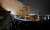 Tuzla'da Rus gemisinde yangın