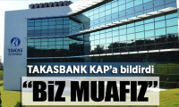 Takasbank KAP'a bildirdi: Biz muafız