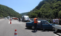 Anadolu Otoyolu'nda korkutan kaza: 14 araç birbirine girdi