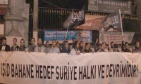 Taksim'de operasyon protestosu