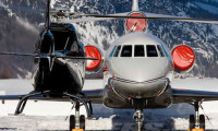 Davos'a 1700 jet 2500 helikopter