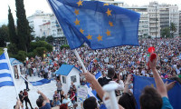 Yunanistan'da 'Grexit' protestosu