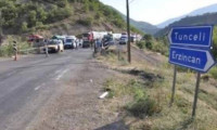 Tunceli-Erzincan yolu kapatıldı