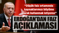 Erdoğan'dan faiz açıklaması
