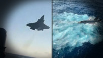 Düşen ABD'li savaş uçağının görüntüleri ortaya çıktı!