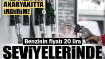 Akaryakıtta indirim: Benzinin fiyatı 20 lira seviyelerine geriledi