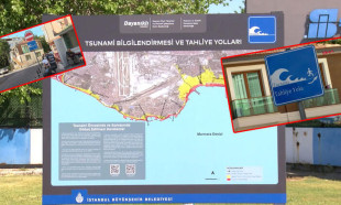 İstanbul'a tsunami bilgilendirme panoları