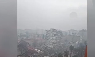 Kahramanmaraş'ta depremin merkez üssünden ilk görüntü