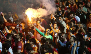 Galatasaray, Florya'da şampiyonluğu kutladı