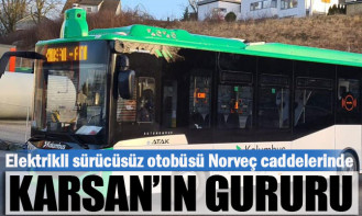 Karsan'ın elektrikli sürücüsüz otobüsleri Norveç caddelerinde 