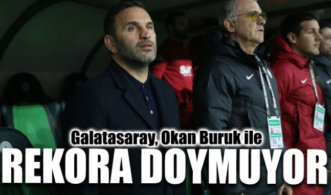 Galatasaray, Okan Buruk ile rekora doymuyor