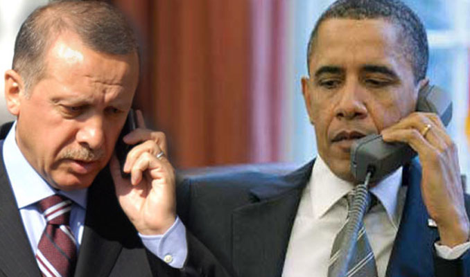 Erdoğan ve Obama telefonda DEAŞ'la mücadeleyi görüştü