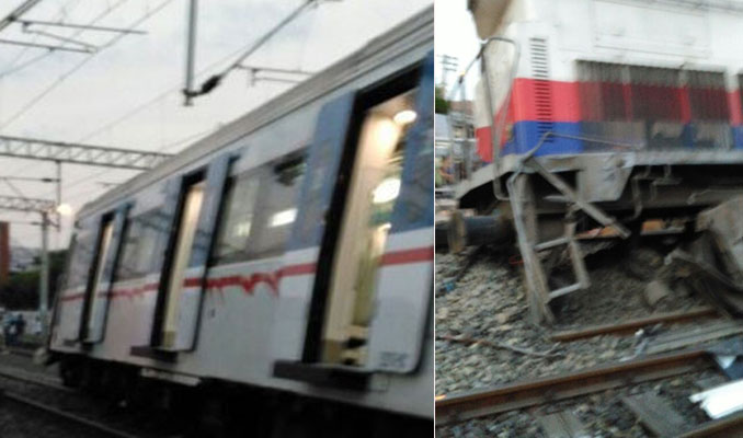 TCDD'nin lokomotifi İZBAN trenine çarptı