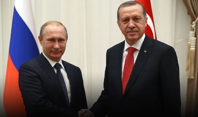 Erdoğan Putin'le Fırat Kalkanı operasyonunu konuştu