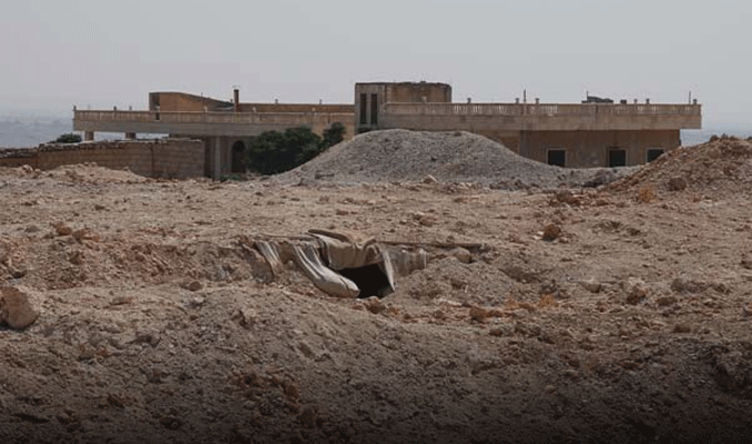 Cerablus'ta IŞİD'in tünelleri bulundu